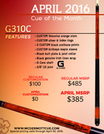 April Cue of the Month