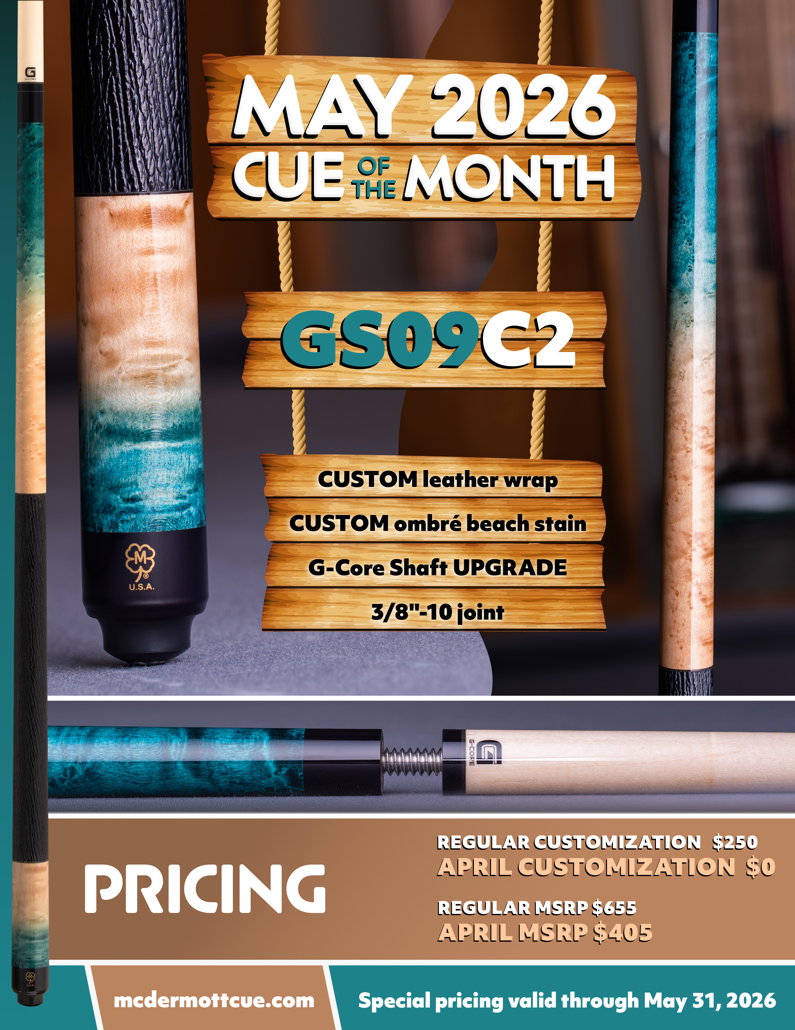 GS09C2 May 2026 Cue of the Month flyer