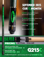 G215C September 2025 Cue of the Month flyer